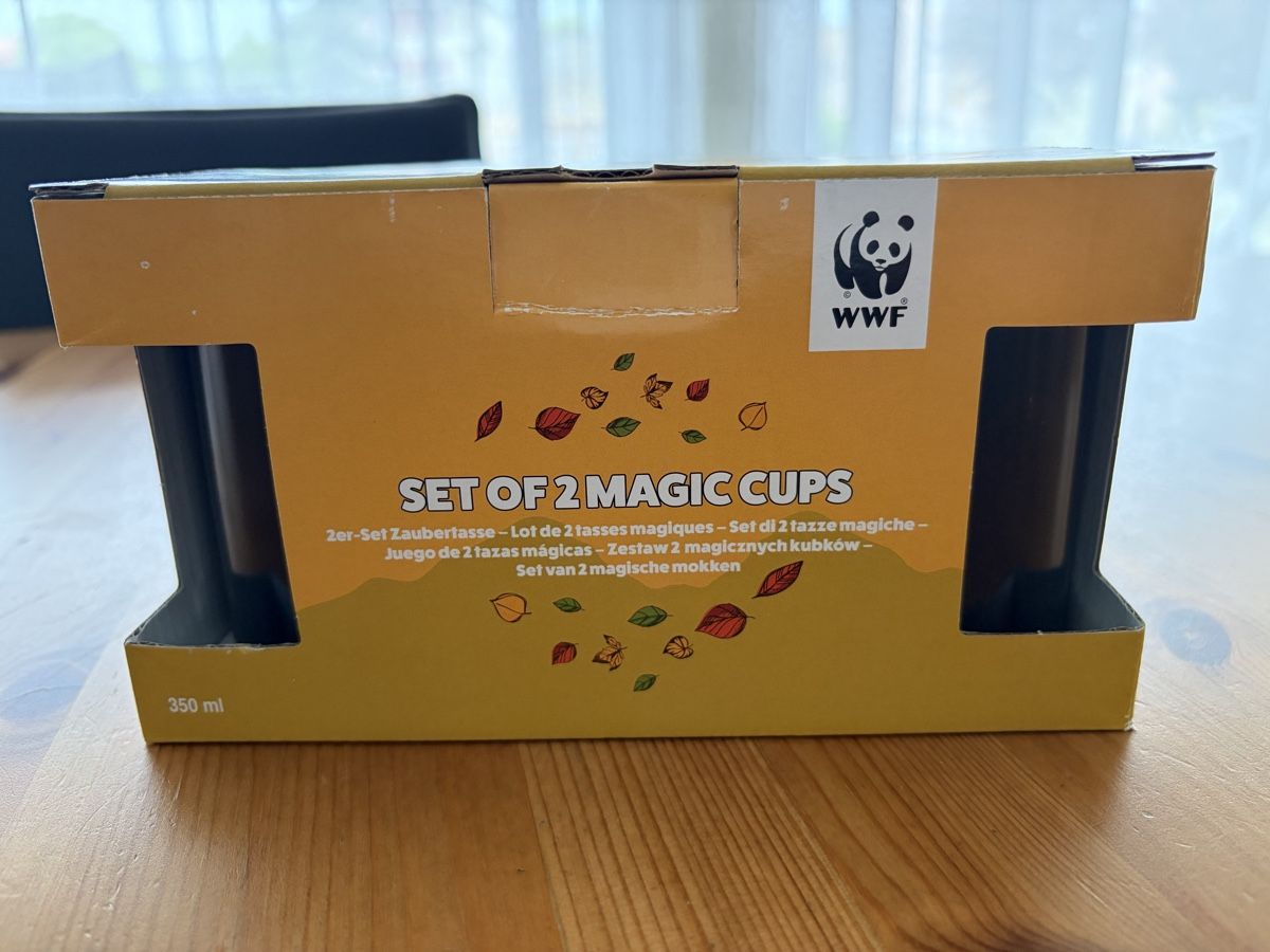 Coop Tazze: WWF Zaubertassen Set, 2 Stück, NEU – Nuovo e nell'imballaggio originale da Aarberg venduto da Kiralina81