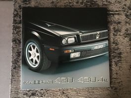 Maserati 430/430 4v Glanzprospekt 8 Seiten Topzustand