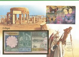 Libyen, Banknotenbrief, Erh. s.scan