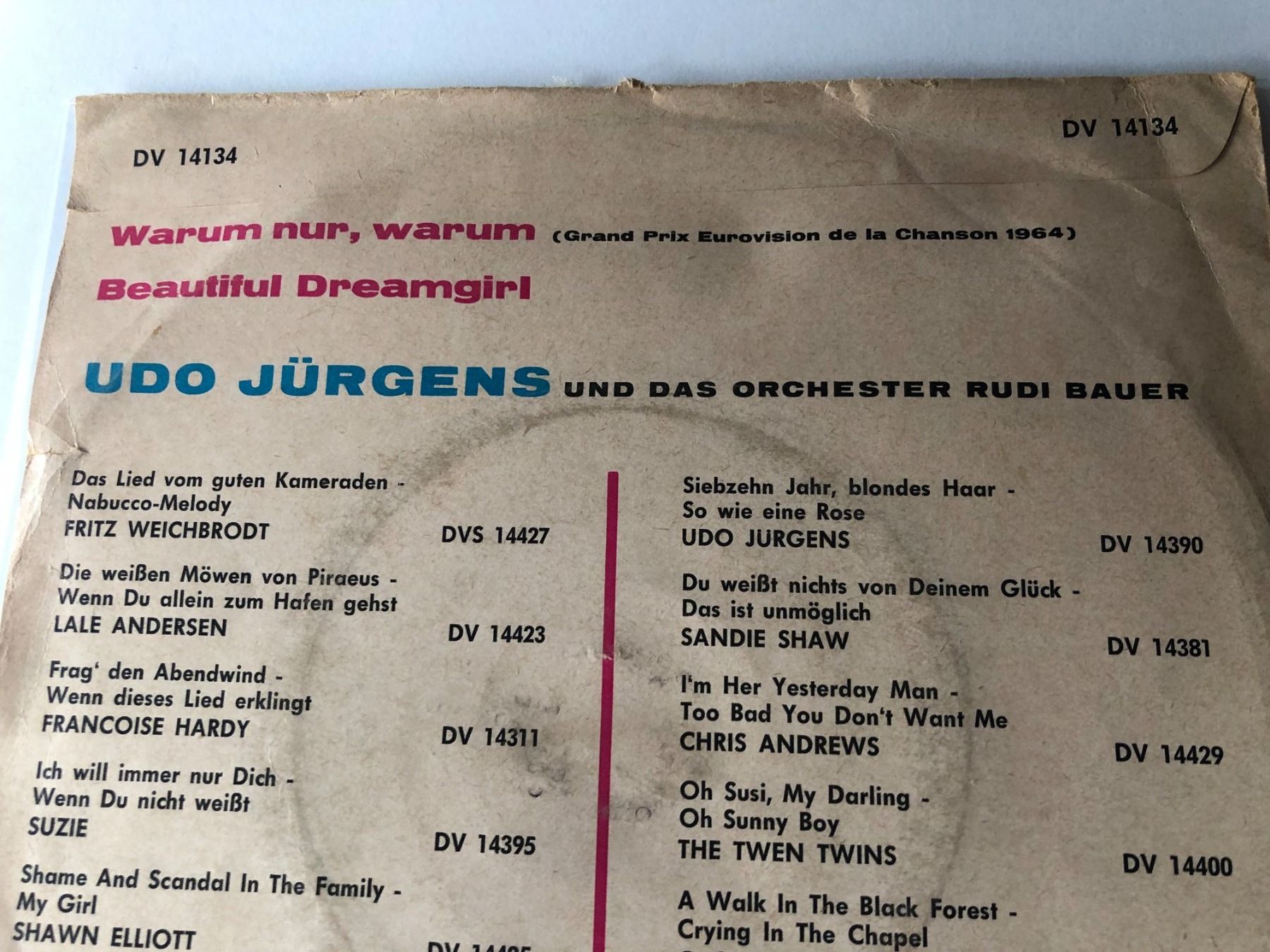 Dischi in vinile: Udo Jürgens – Usato da Aarwangen venduto da Jukebox3 3