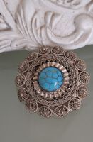 Türkisstein sehr alter Silber Schmuck  Anhänger 