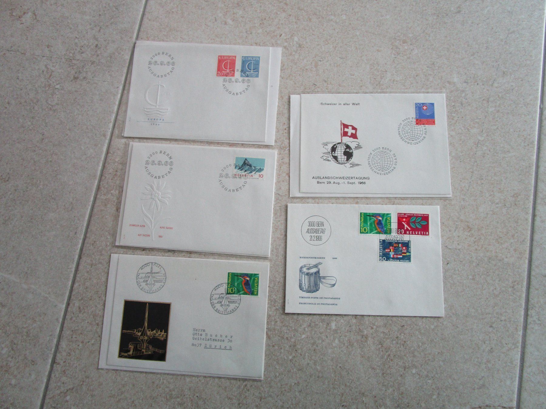 Tutti i francobolli: Schweizer Briefmarken Ausgabetag-Brief – Usato da Grenchen venduto da Uhus15