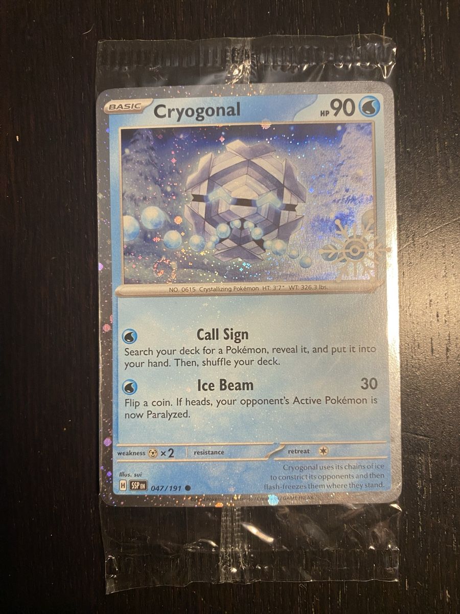 Pokémon Carte collezionabili: Cryogonal #47 - Sonwflake Stamp Holiday Calendar 2025 – Nuovo e nell'imballaggio originale da Unterentfelden venduto da KoolAid-WhiTe