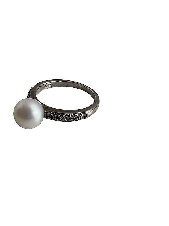 Bagues: 925 Sterling Silber Ring mit grosser Perle – D'occasion à Egerkingen par mel_gyl6