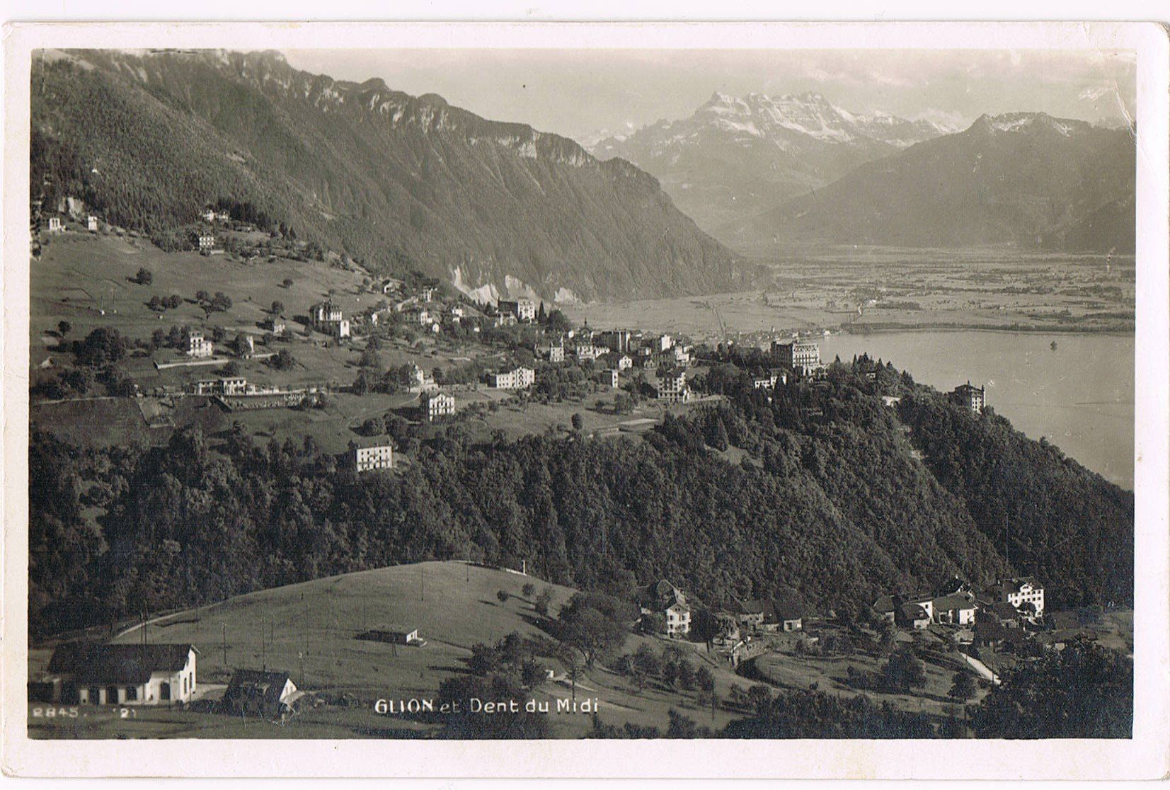 Cartoline postali: Glion et Dent du Midi – Usato da Buchs AG venduto da Baerfisch