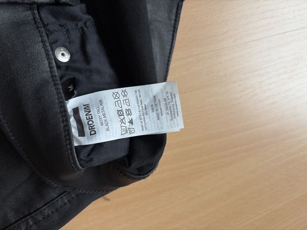 Pantaloni: DRDENIM Moxy Tall schwarze Jeans Grösse M neu – Nuovo (secondo la descrizione) da Einsiedeln venduto da nathi04 1