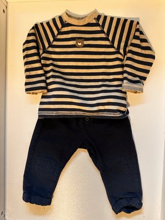 Chicco 2-teiliges Kleid mit Bärenapplikation