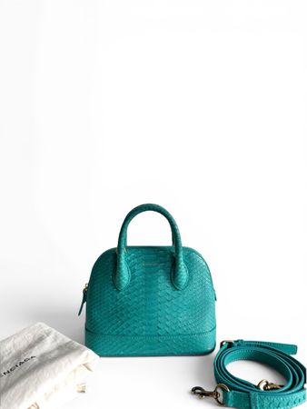 BALENCIAGA Python Ville XXS Top Handle Bag Tasche