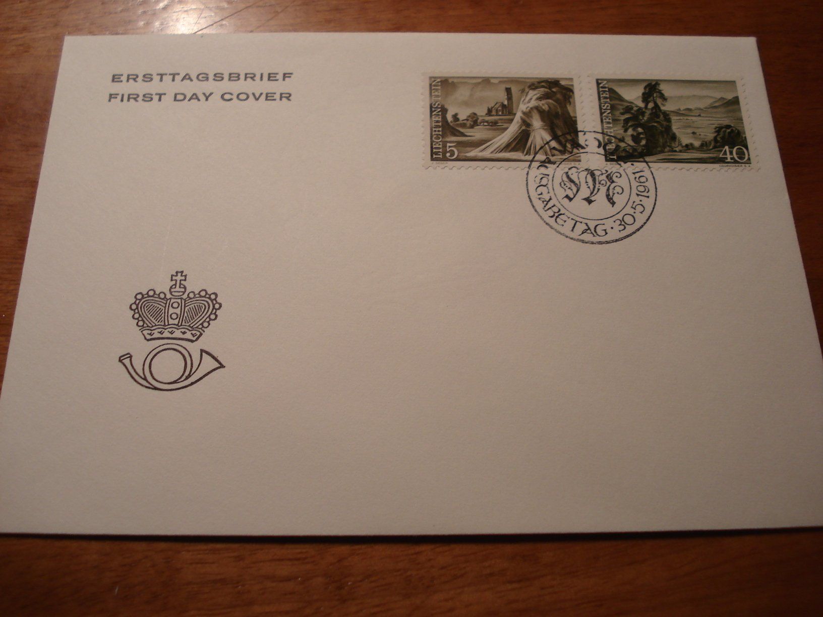 Alle Briefmarken: Liechtenstein Set FDC 1959/64, Dauermarken, 5 Belege – Gebraucht aus Niederwil AG von morostahu 6