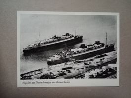 Ak Schiff Ozeandampfer Abfahrt von Bremerhaven