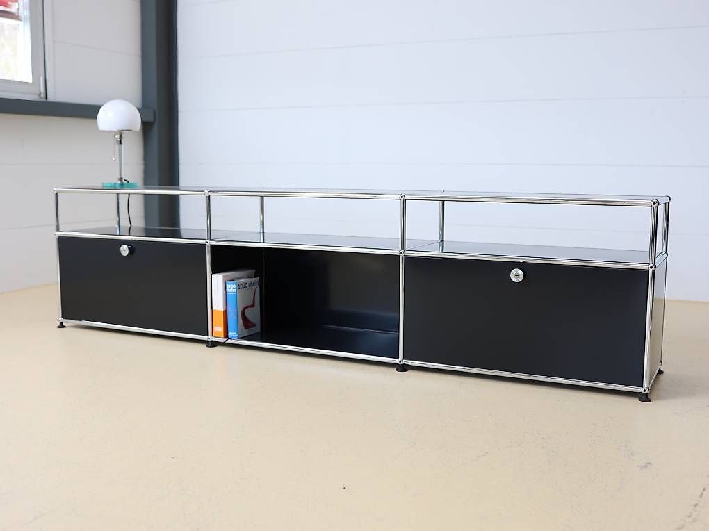 USM Cassettiere: USM Haller Lowboard in Graphitschwarz – Usato da Meinisberg venduto da atelier_TILIJA