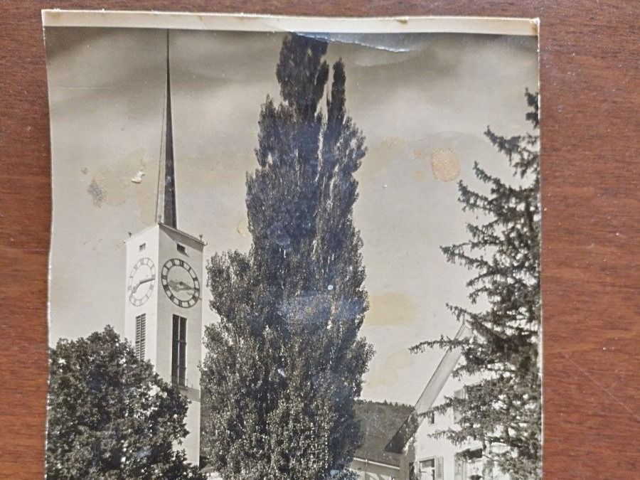Cartoline postali: Ansichtskarte Buchs (SG), Kirche 1952 – Usato da Wildhaus venduto da Hukwildhaus 1
