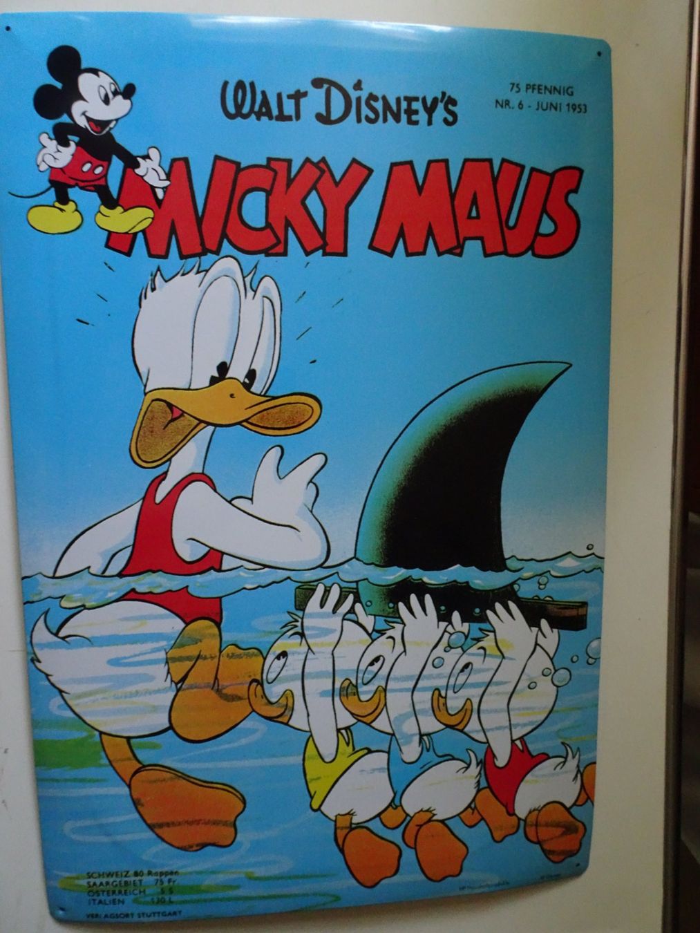 Insegne: Blechschild Donald Comics  60 x 39 cm   Disney – Usato da Schönenwerd venduto da schnitzunddrunter
