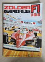 Formel 1 Programmheft Zolder GP Belgien 1981