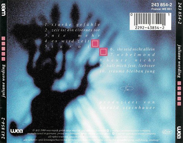 CD: CD Juliane Werding - Tarot (1988) – Usato da Möriken AG venduto da mineralia 1
