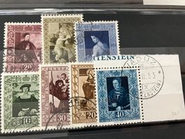 Li 1952/53, Mi 306-08+311-14, 2 Gemälde-Serien, KP 130.--