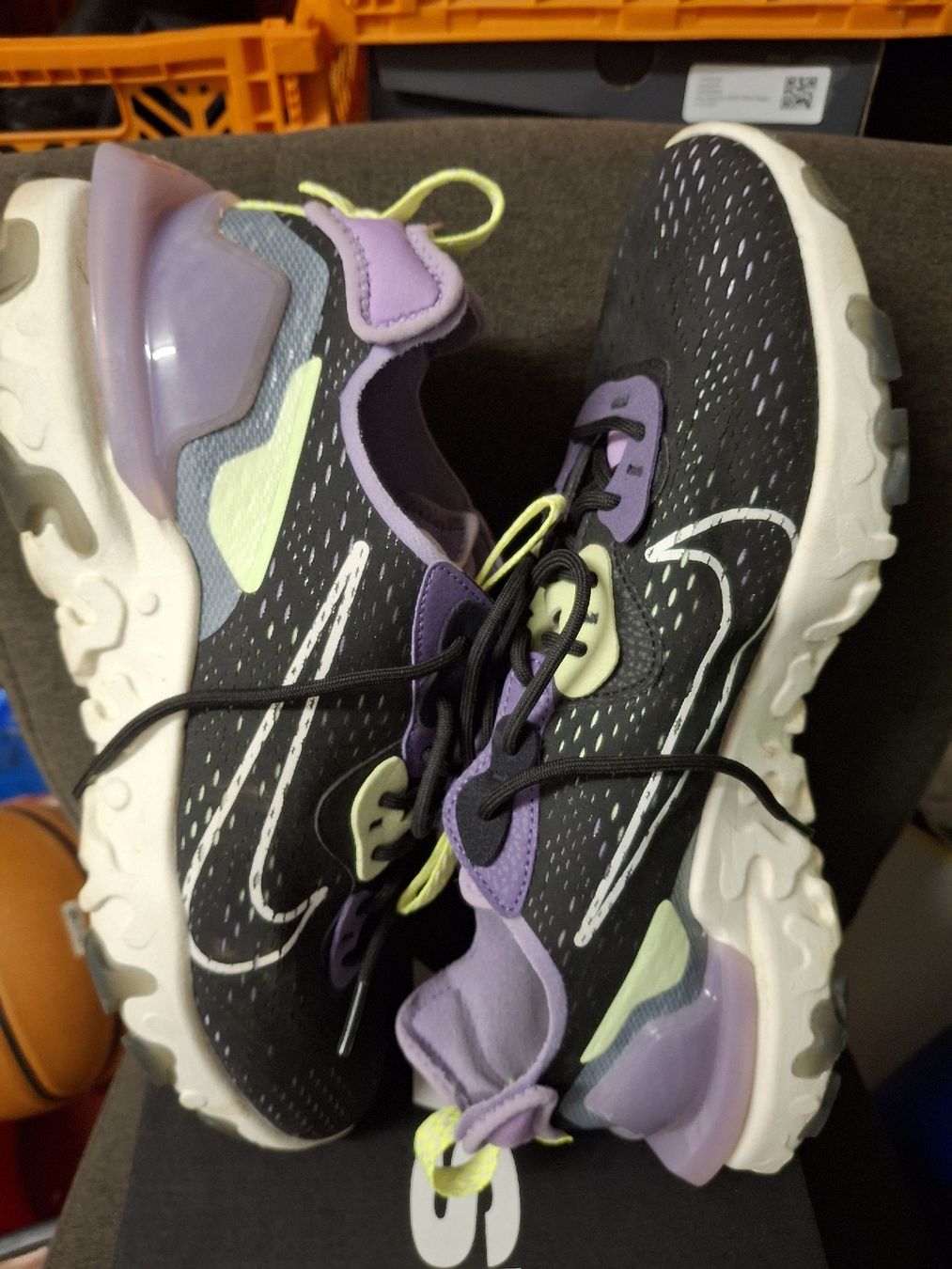 Scarpe da uomo: Nike React Vision D/MS/X Black Purple - US 11.5 - 45.5 – Usato da Colombier NE venduto da nur_9kj9