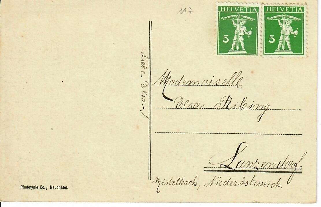 Ansichtskarten: Neuchâtel – Gebraucht aus Hochdorf von Ziegel-16 1