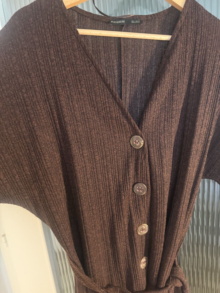 Pull&Bear Kleider: Robe Pull&Bear marron foncé – Neu (gemäss Beschreibung) aus Monthey von iri_9pt5