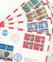 SBK 582 - 585 im 4er-Block auf Hochalpen Ballonpost