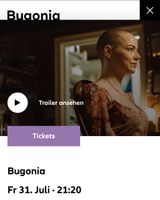 4x Bugonia Film Tickets 31 July 21:20