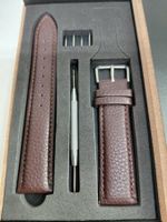 Bracelet de montre en cuir de veau souple 20 mm  unisex kit
