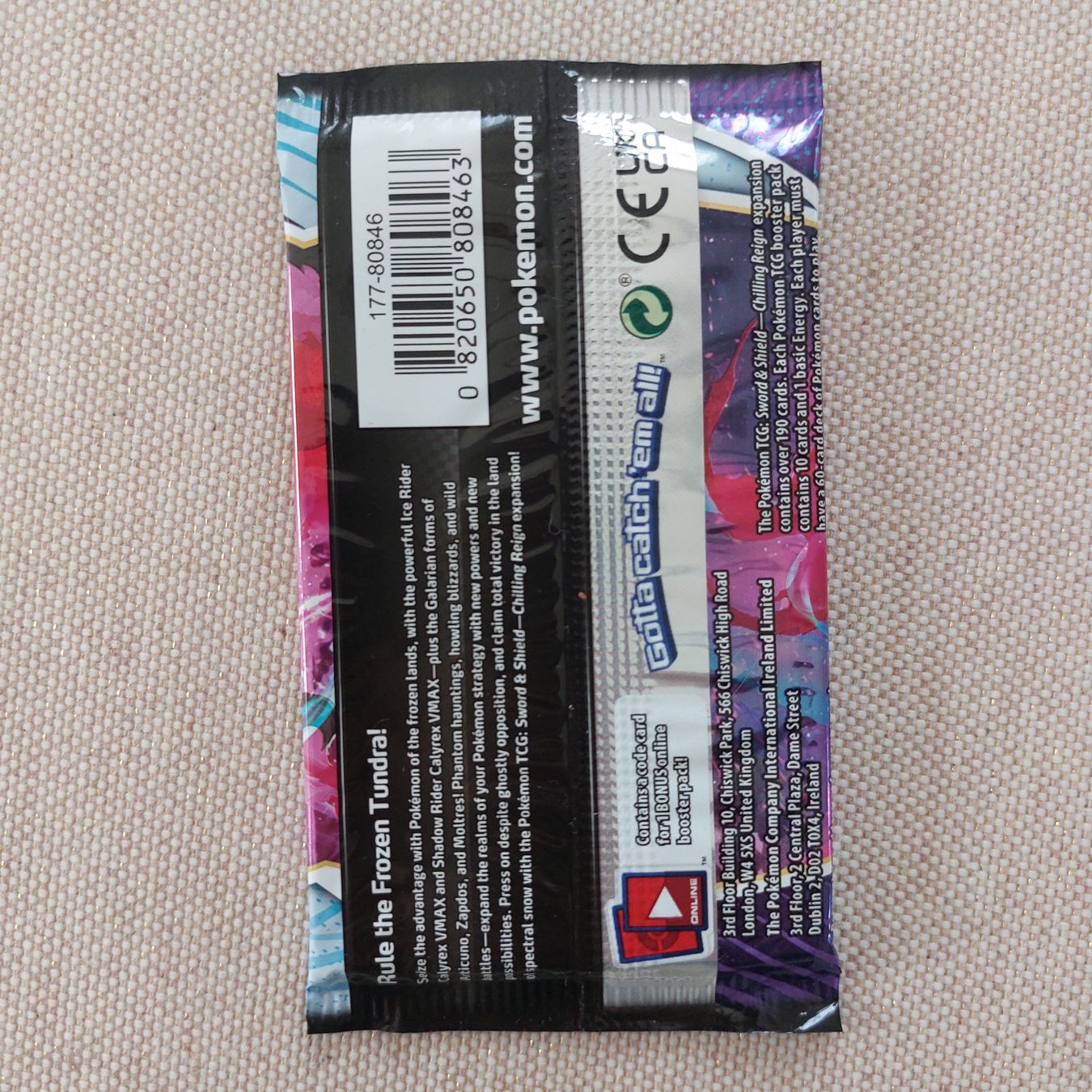Pokémon Carte collezionabili: Pokemon Chilling Reign Booster EN – Nuovo e nell'imballaggio originale da uzwil venduto da Cama1 1