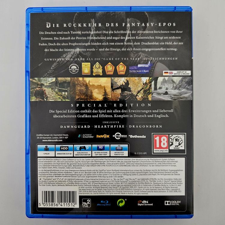 Skyrim - The Elder Scrolls V (PS4) (Gebraucht) in Nürensdorf für CHF 15