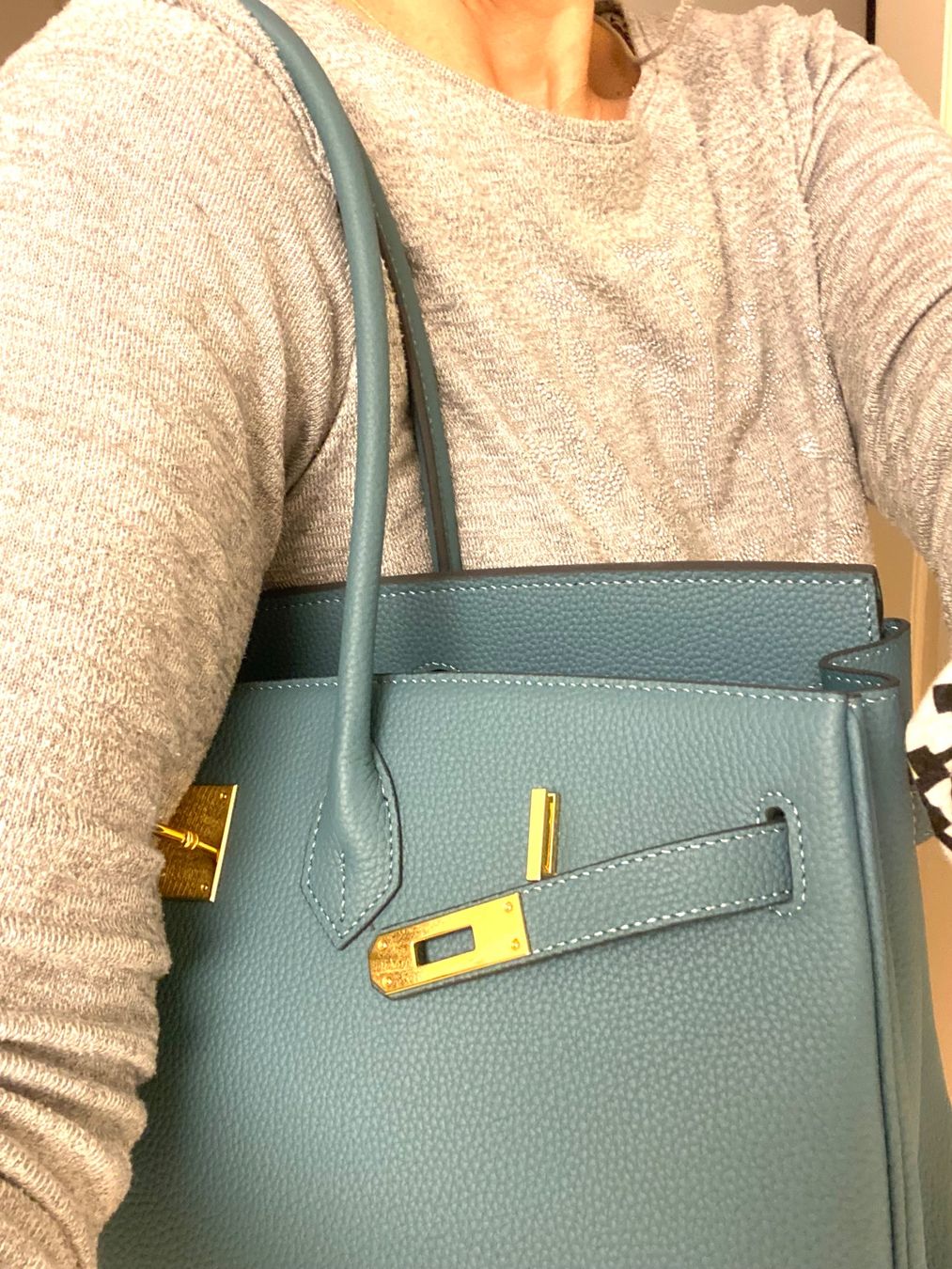 Borse da donna: Lederhandtasche neu in Jeansblau – Nuovo e nell'imballaggio originale da Neerach venduto da Sessi22 5