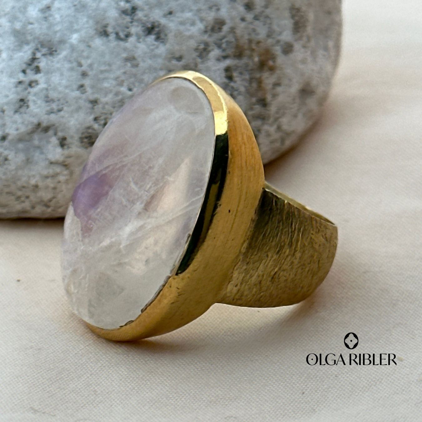 Olga Ribler Ringe: Unikate Silber Ring 925 Grösse 58 mit Mondstein – Neu (gemäss Beschreibung) aus Luzern von Schmuckoutlet 3