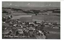 Affoltern im Emmental (BE) Dorfpartie - Flugaufnahme um 1940