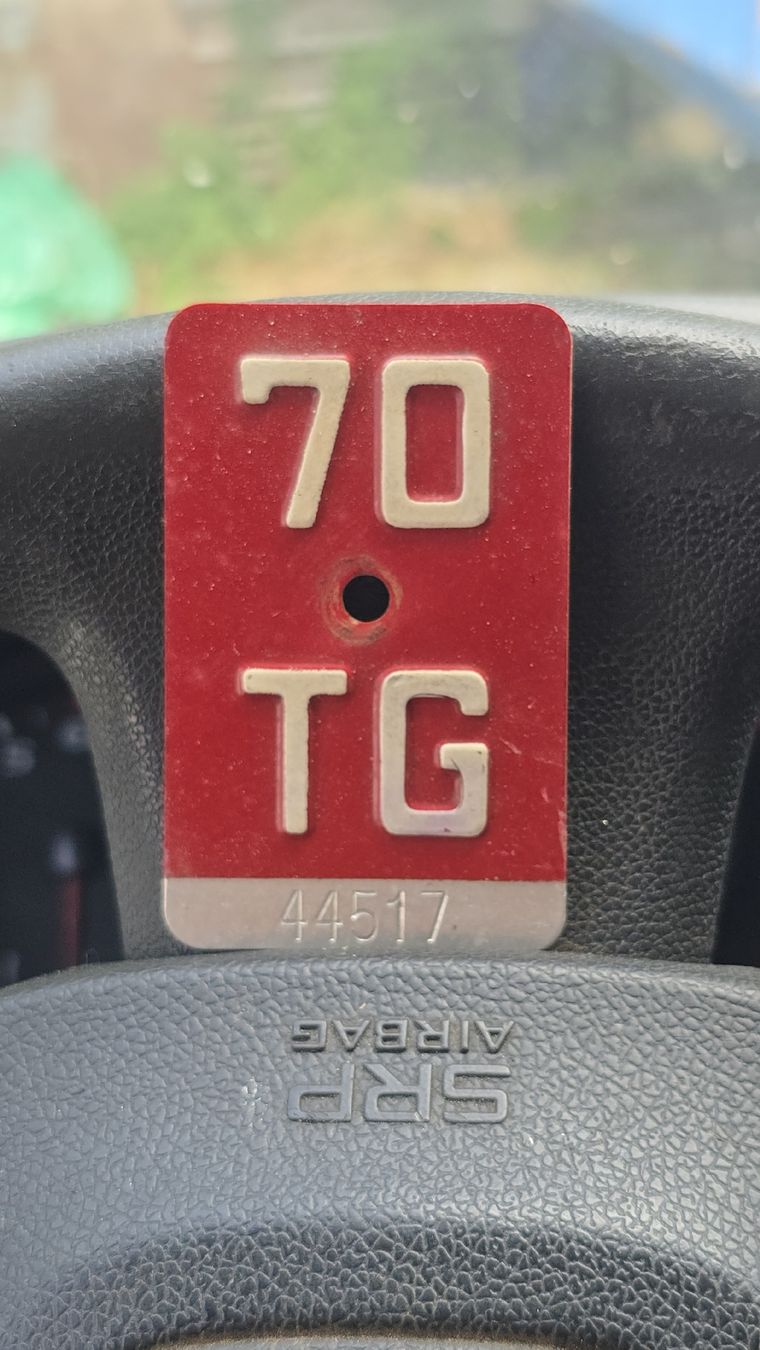 Schilder: Velonummee TG 1970 – Gebraucht aus Oberaach von Wicktrade