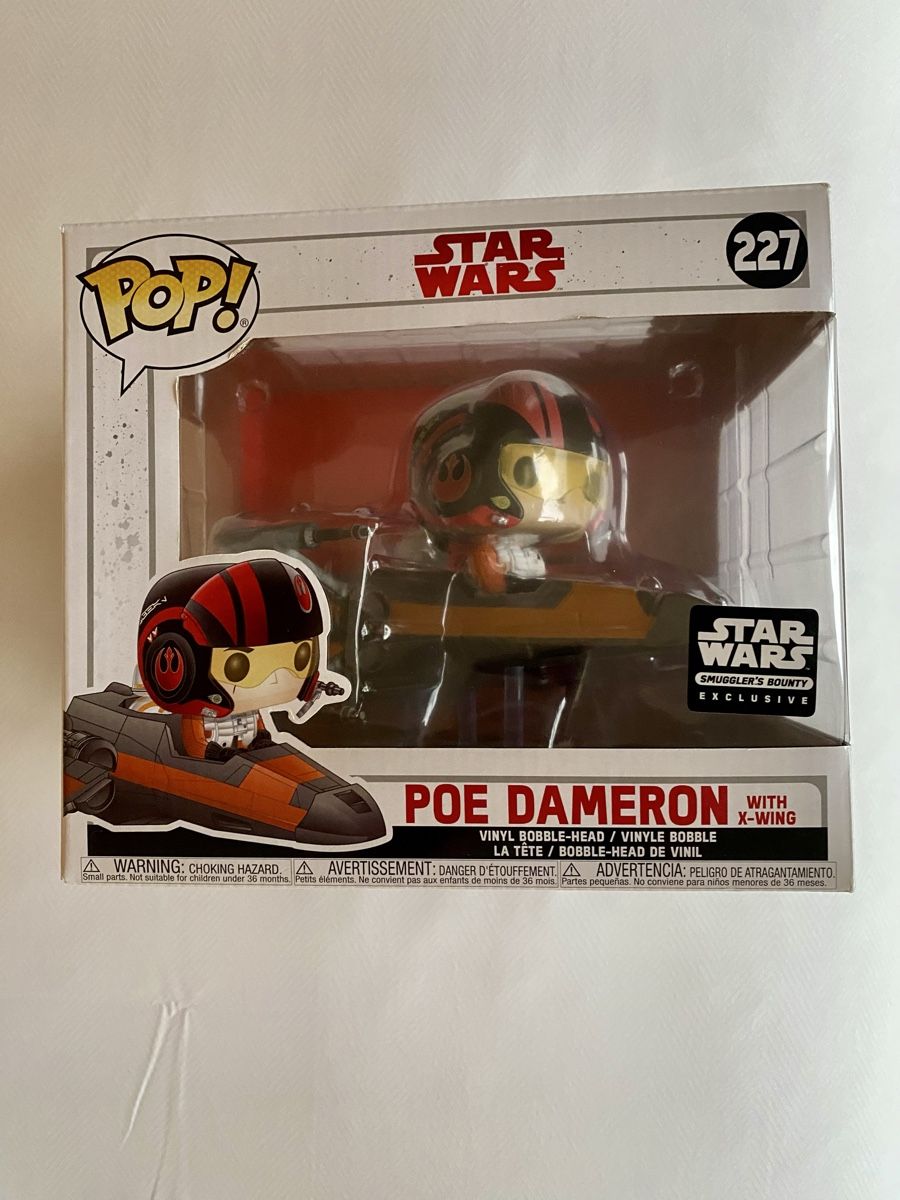 Funko Statuette: Funko POP! Star Wars Poe Dameron mit X-Wing – Nuovo e nell'imballaggio originale da Oberembrach venduto da theZaz