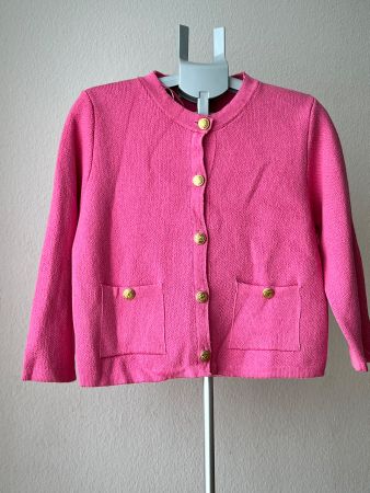 ZARA / Rosa Strickjacke mit goldenen Knöpfen Gr.L