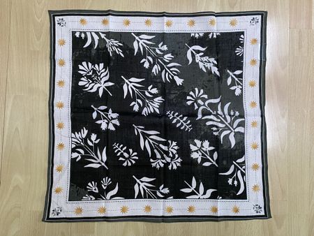 Bandana Tuch Street One Studio Blumenmuster grün/weiss