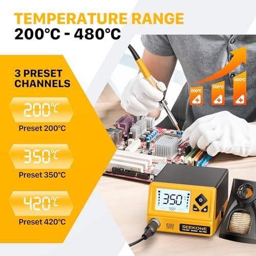 Saldatori: Lötstation 60W Profi Lötkolben Einstellbare Temperatur – Nuovo e nell'imballaggio originale da Hundwil venduto da Stallone5 3