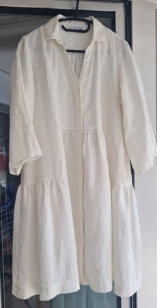 Rosso 35 Leinenkleid ecru Gr.36