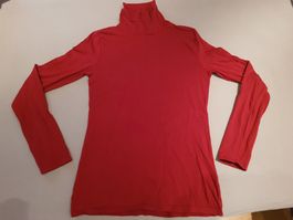 Naturaline Rollkragenshirt Rot Gr. S (eher XS), Top Zustand!