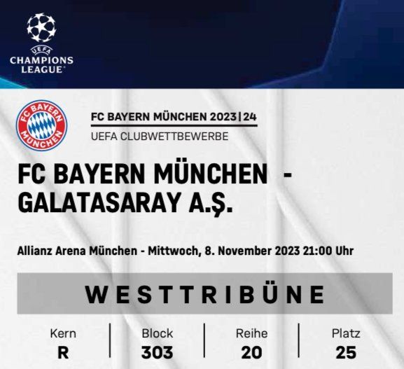FC Bayern München Galatasaray Kaufen auf Ricardo