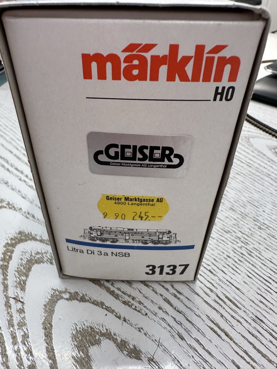 Märklin Modellini di ferrovie: Märklin 3137 NSB BR Litra Di 3a – Usato da Lupsingen venduto da New-Haven 7