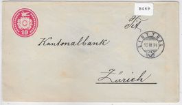 Tüblibrief 10 Rp. Lintthal 12.II.1884