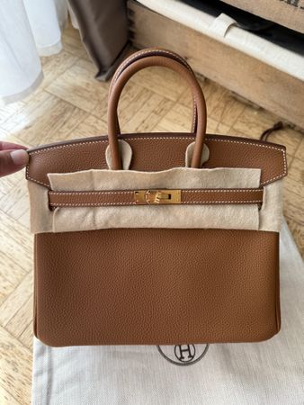 Hermès Birkin 25, Gold, neuwertig!