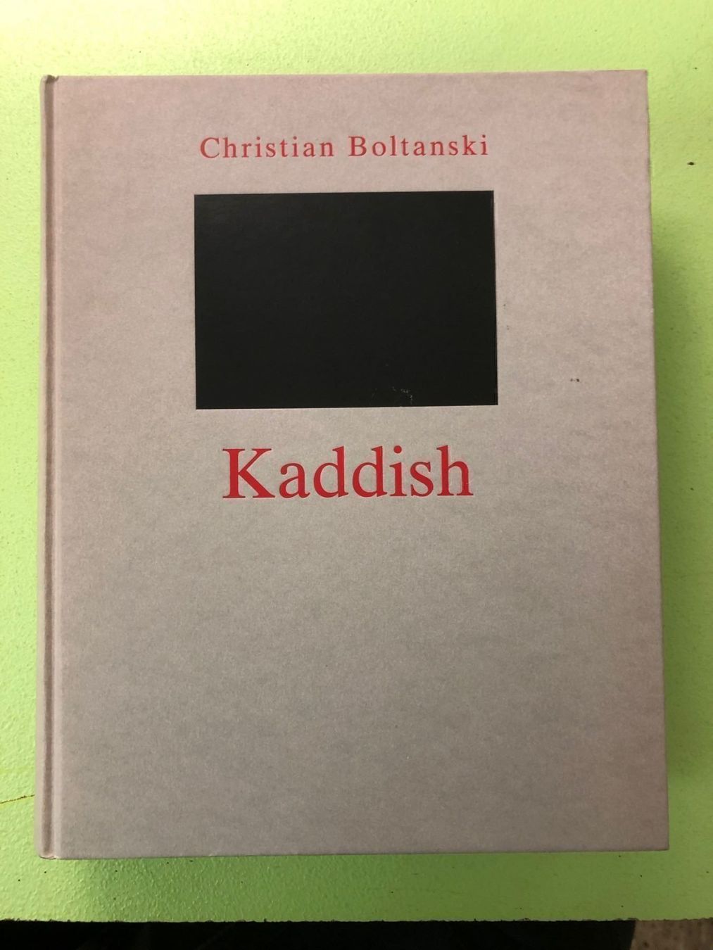 Libri: Christian Boltanski: Kaddish – Usato da Zürich venduto da allp