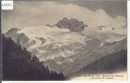 Aiguille du Tour, Glacier des Grands vue prise de Finhaut