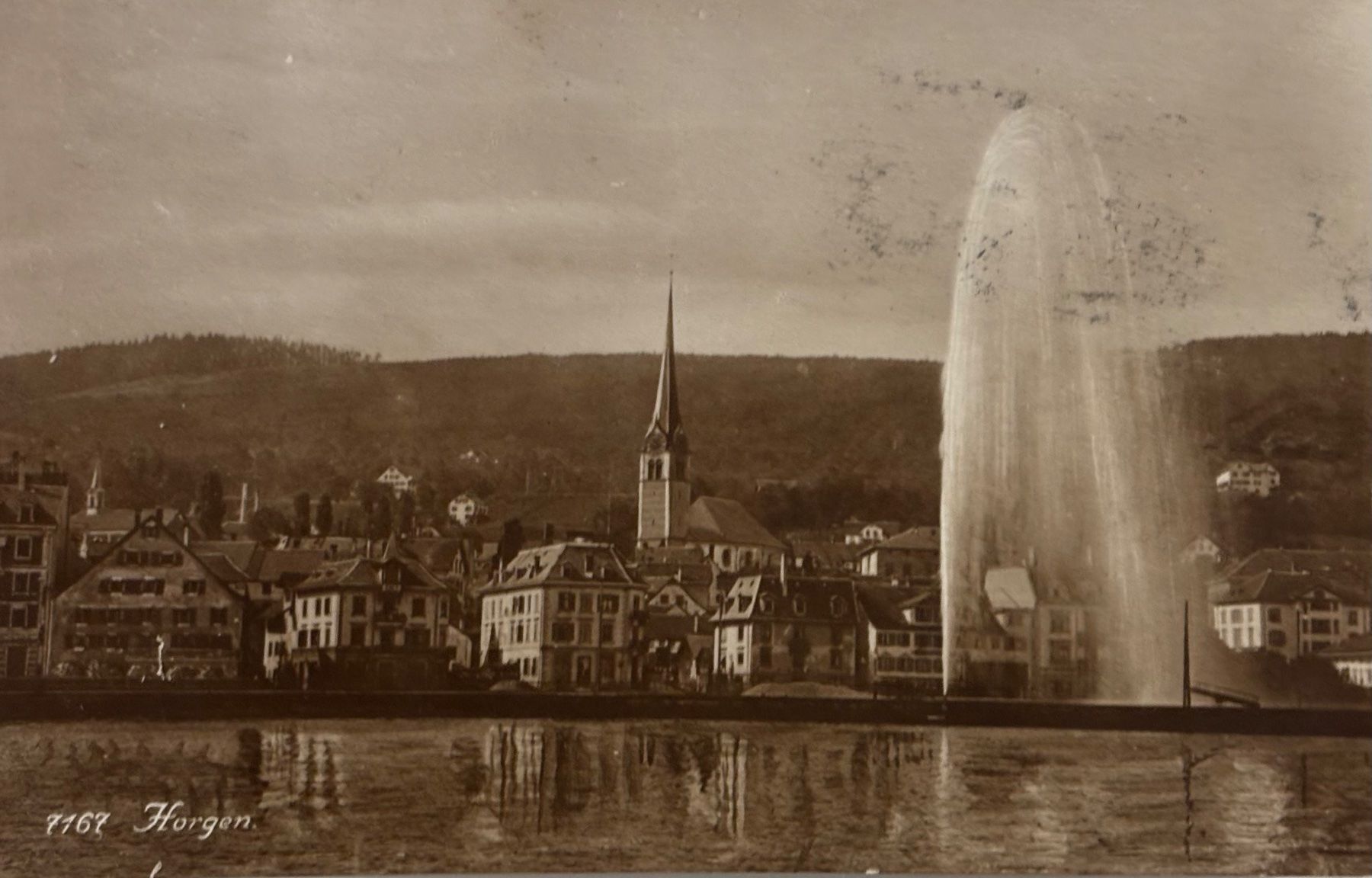 Cartoline postali: Horgen, 1918 – Usato da Frauenfeld venduto da Merk52