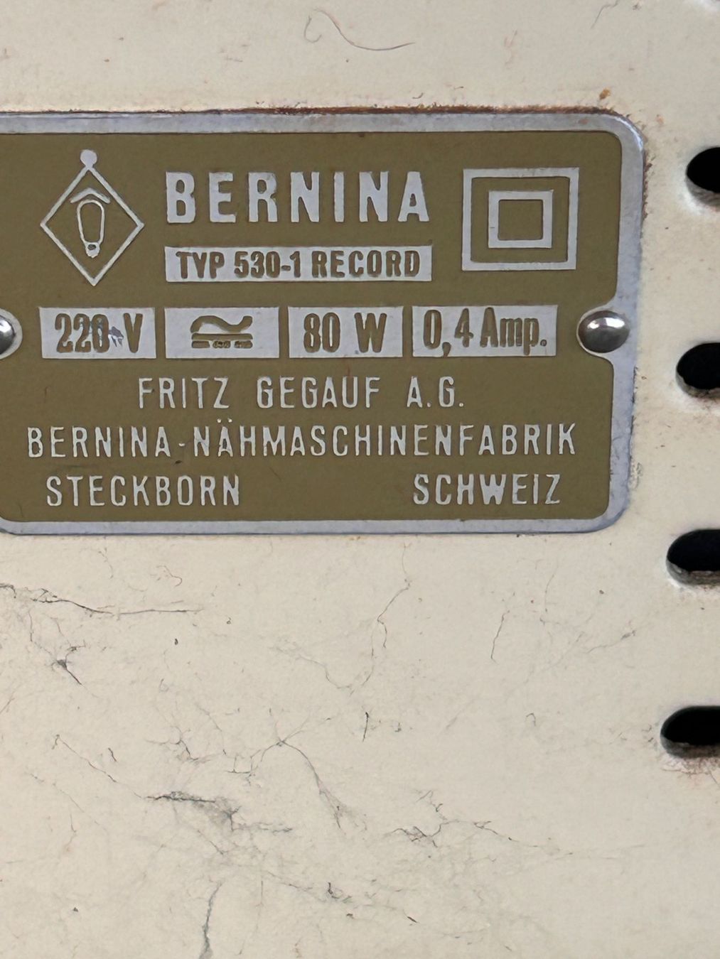 Bernina Macchine da cucire: Bernina Record Typ 530-1 – Usato da Aristau venduto da WalterM06 1