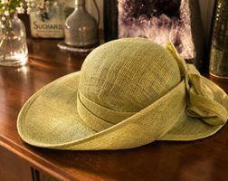 Chapeau femme vert clair style t.56
