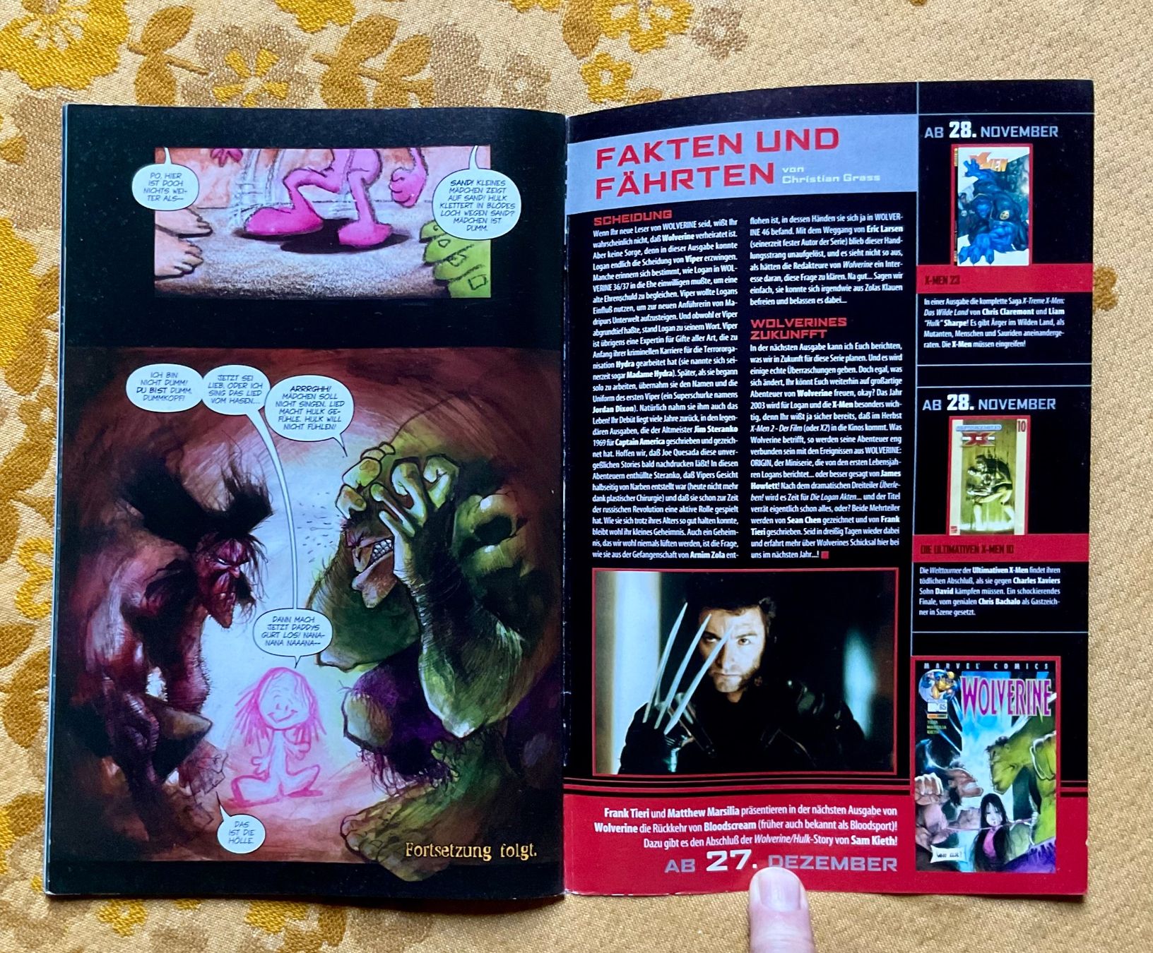 Fumetti: Wolverine Heft Nr 64 von 2002 – Usato da Endingen venduto da nathan05 8