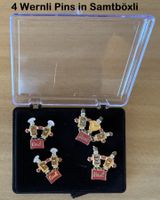 4 Wernli Pin in schöner Samtbox