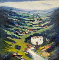 - Italienisches Gemälde - 30x30cm